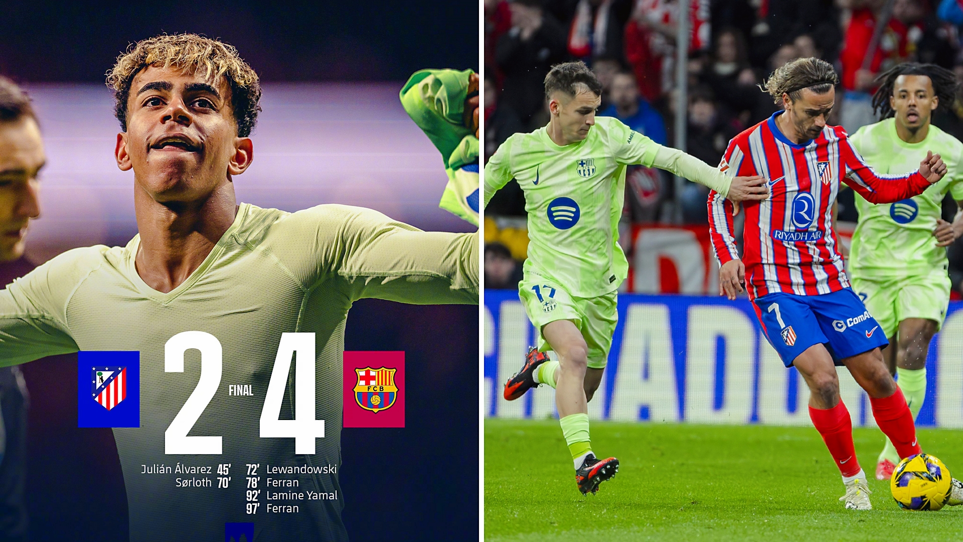 马竞客场不敌弱旅，联赛折损领头羊位置